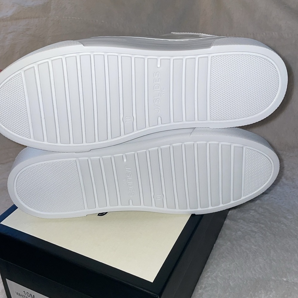 NWT J/SLIDES AMANDA PATENT Leather White Sneaker - Picture 12 of 13